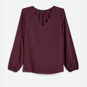 Lina Scallop Detail Blouse